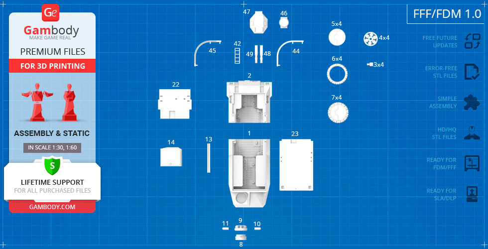 M577装甲运兵车3D打印模型素材 M577 Armoured Personnel Carrier – Assembly – 3D Print Model_img_1