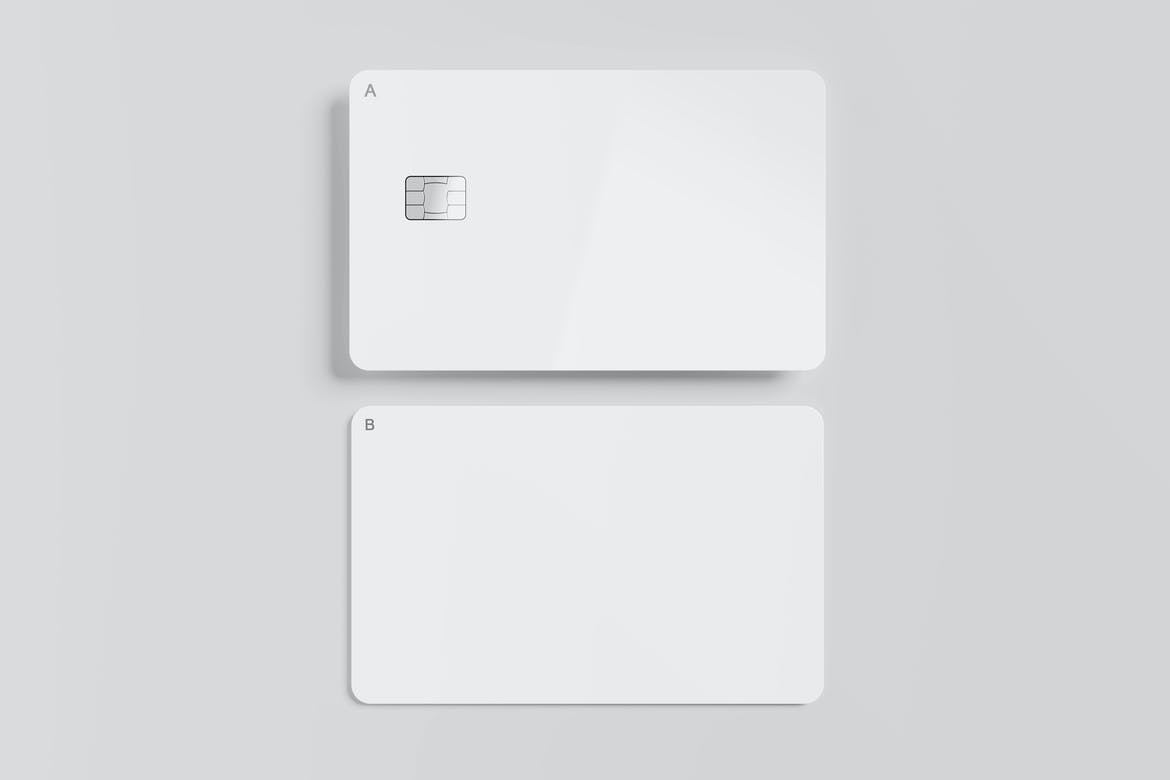 8个高品质银行信用卡卡片设计展示贴图样机模板 Credit Card Mockup_img_2