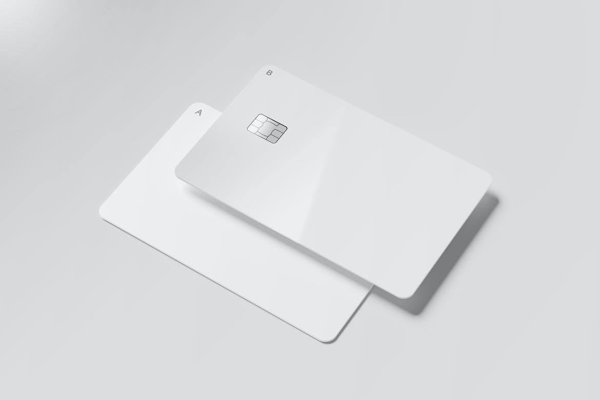 8个高品质银行信用卡卡片设计展示贴图样机模板 Credit Card Mockup_img_2