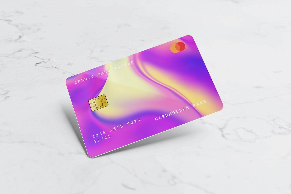 8个高品质银行信用卡卡片设计展示贴图样机模板 Credit Card Mockup_img_2