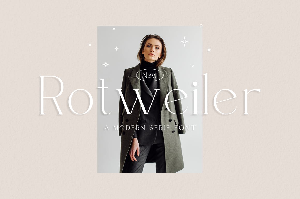 优雅杂志标签广告设计衬线英文字体 Rotweiler - Fashion Font_img_2