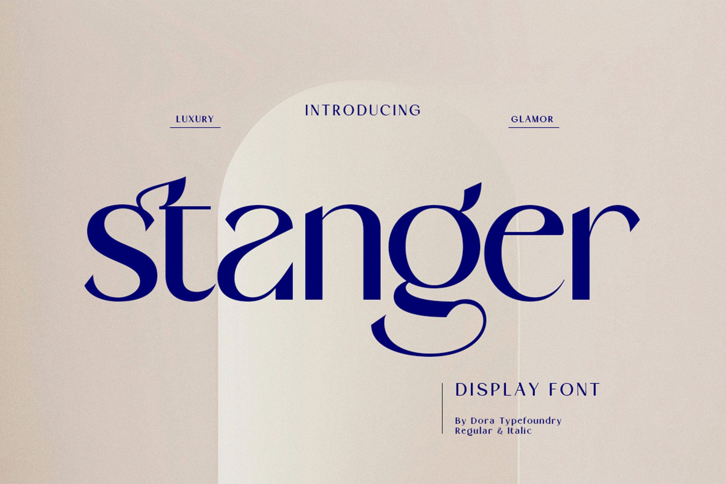 现代杂志标题徽标logo设计无衬线英文字体 Stanger_img_2