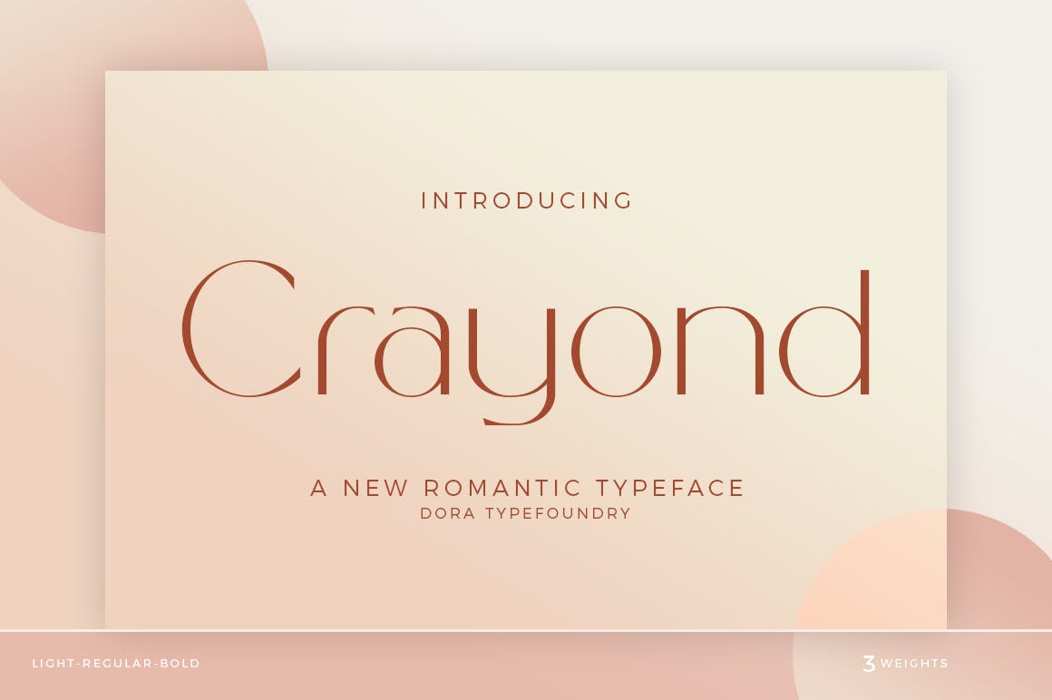优雅杂志海报标题设计无衬线英文字体 Crayond_img_2