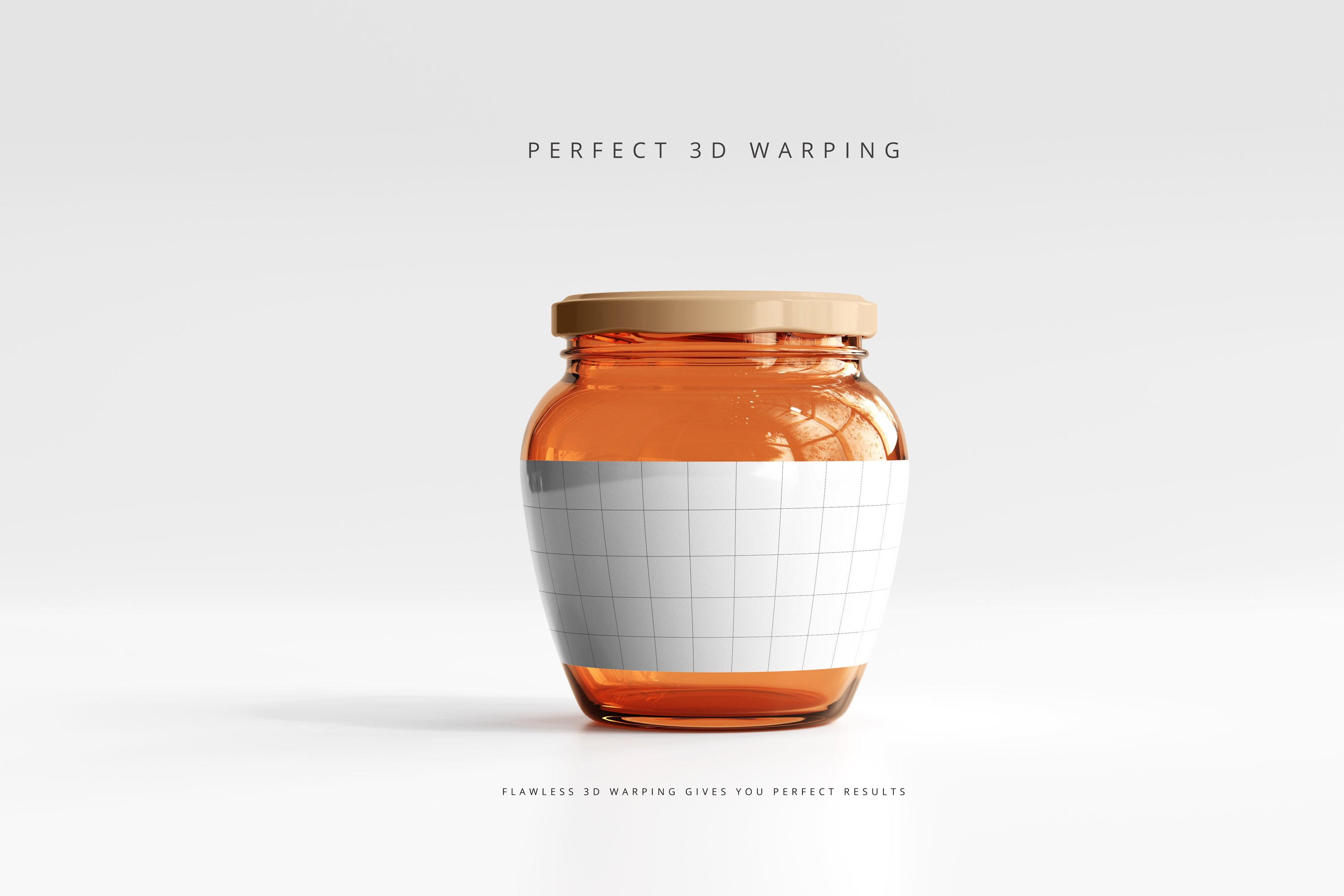 210款多规格透明玻璃密封罐设计展示Ps贴图样机素材 Amber Jars Mockup Collection_img_2