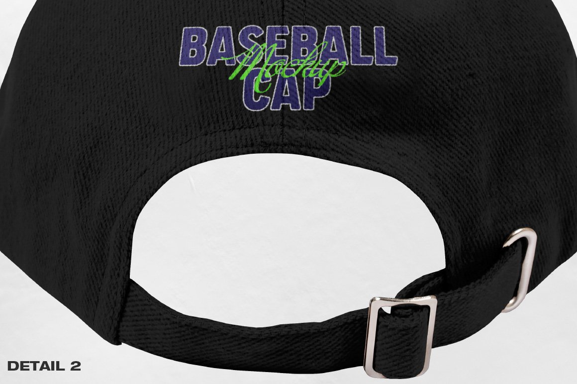 潮流棒球帽印花设计展示贴图样机模板 Baseball Cap - Mockup_img_2