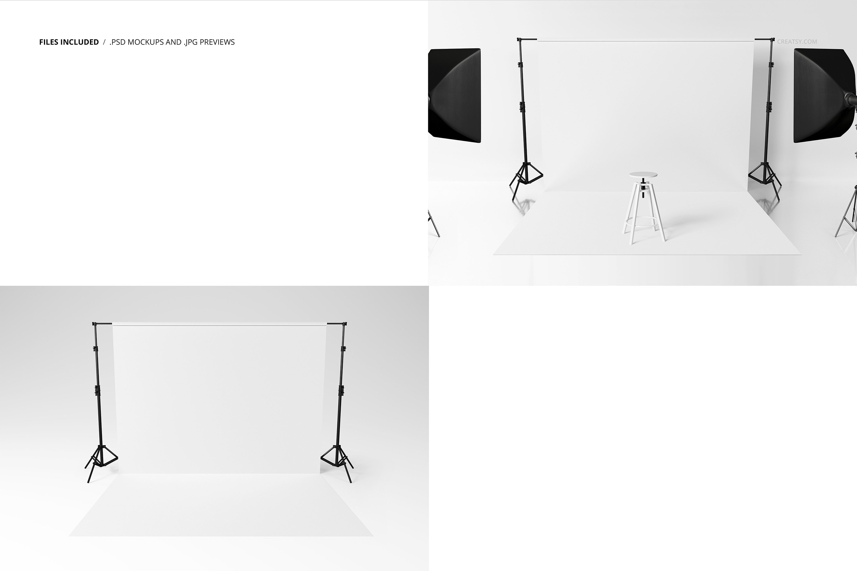 室内摄影背景场景模拟样机模板素材合集 Photography Backdrop Mockup Set_img_2