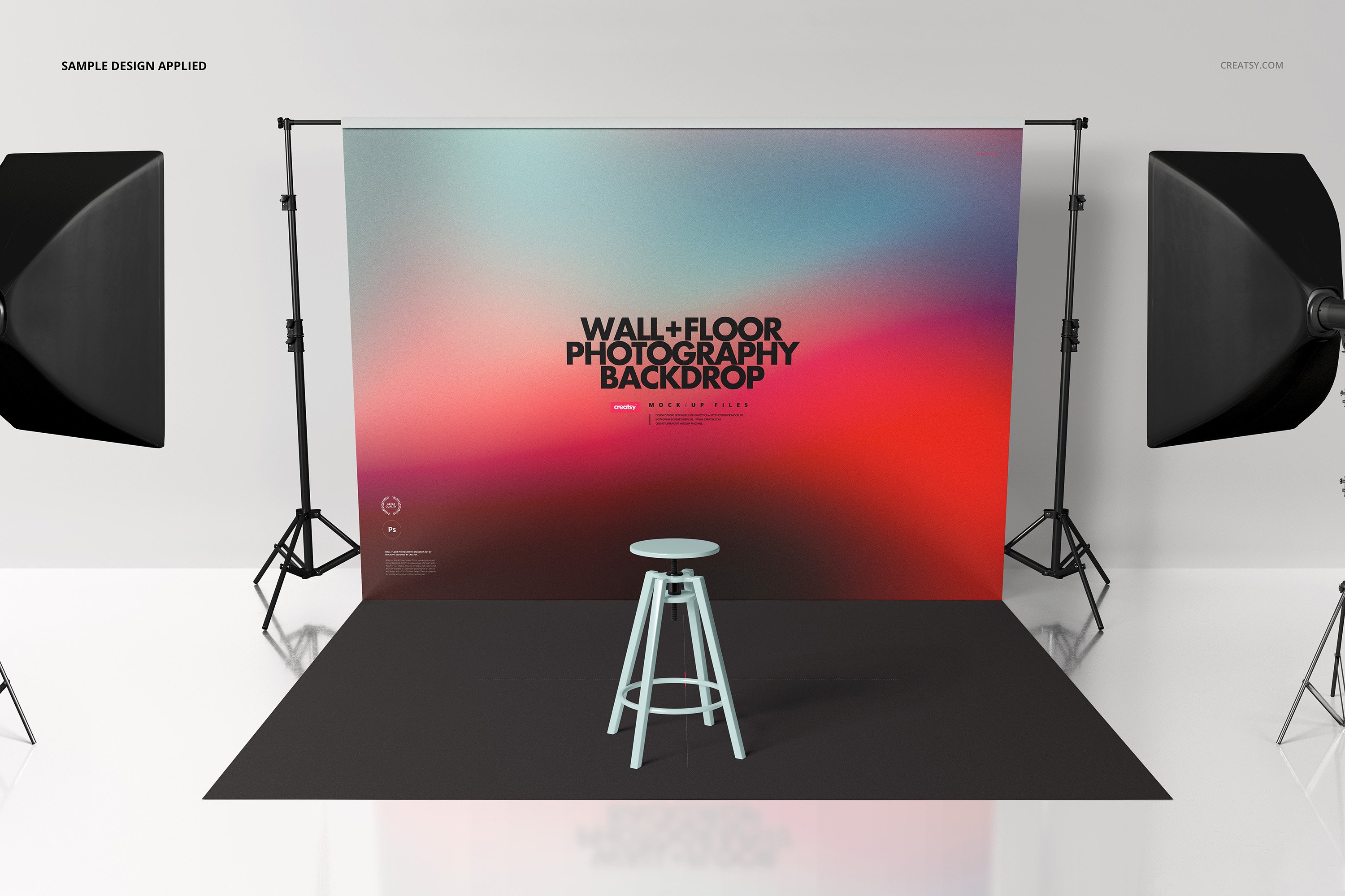 室内摄影背景场景模拟样机模板素材合集 Photography Backdrop Mockup Set_img_2