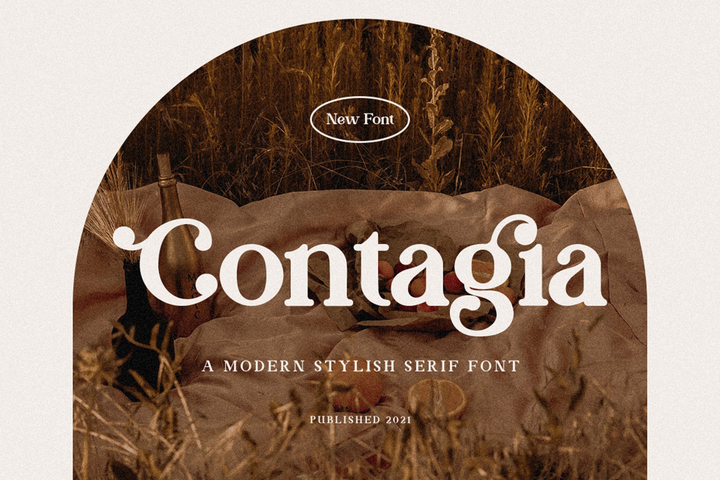 现代时尚杂志标签标识设计衬线英文字体 Contagia - Modern Stylish_img_2