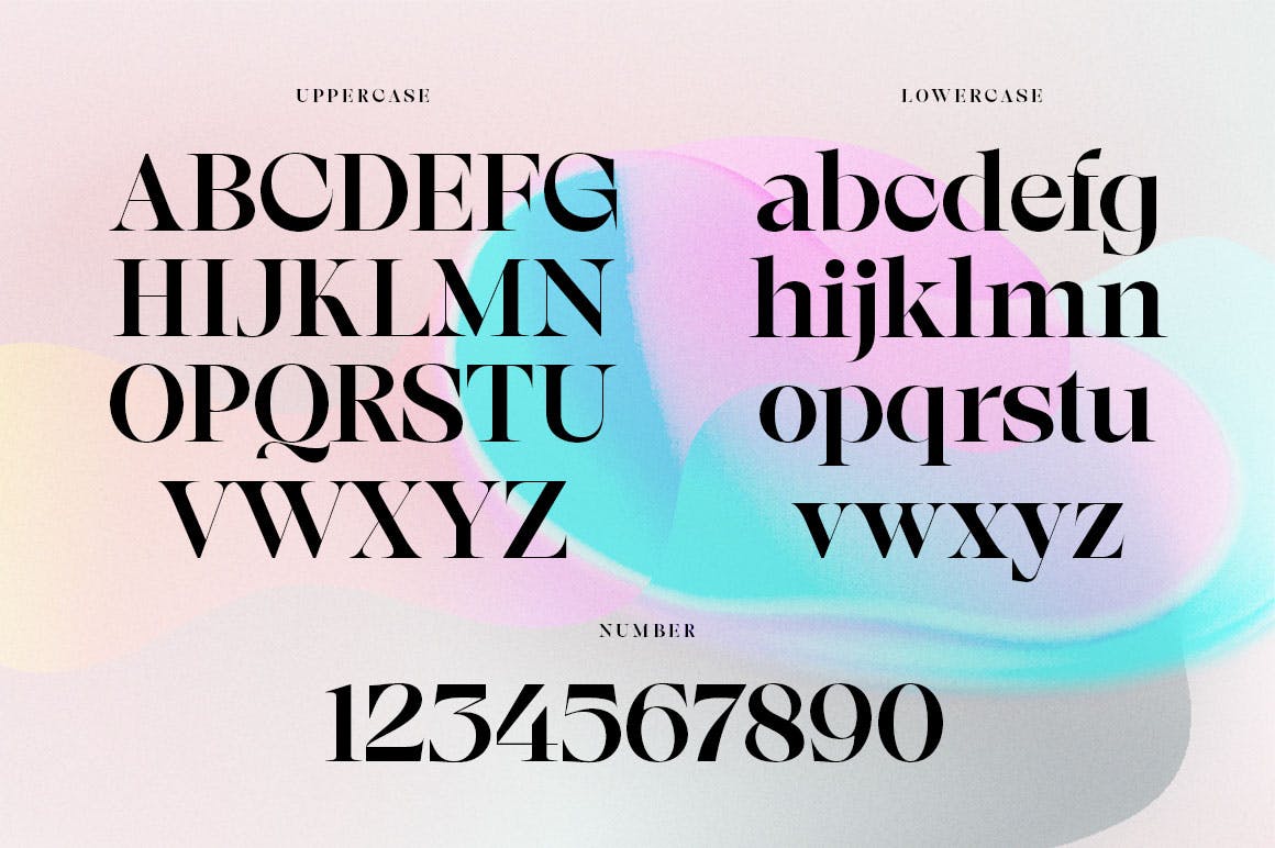 优雅杂志海报徽标logo设计衬线英文字体 Astonia Typeface_img_2