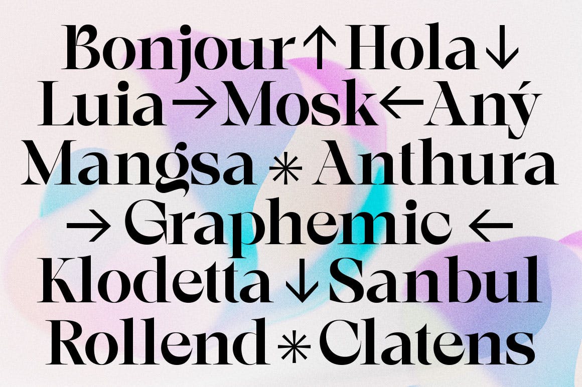 优雅杂志海报徽标logo设计衬线英文字体 Astonia Typeface_img_2