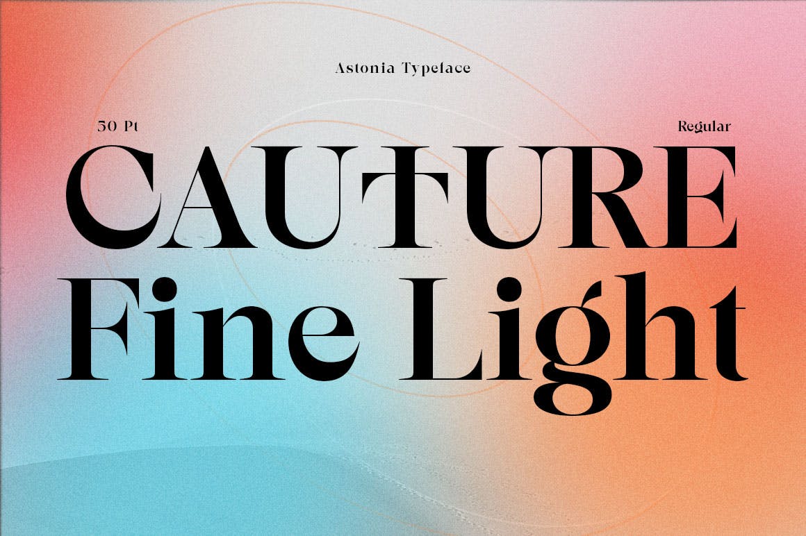优雅杂志海报徽标logo设计衬线英文字体 Astonia Typeface_img_2