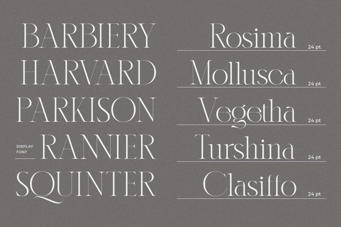 优雅杂志海报徽标logo设计衬线英文字体 Karlotte - Elegant Serif Font_img_2