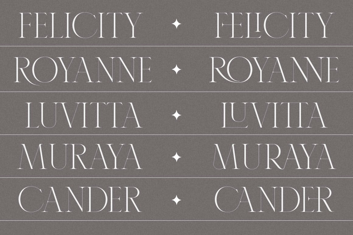 优雅杂志海报徽标logo设计衬线英文字体 Karlotte - Elegant Serif Font_img_2