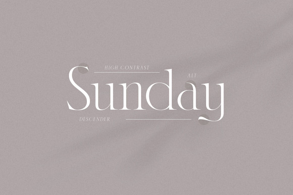 优雅杂志海报徽标logo设计衬线英文字体 Karlotte - Elegant Serif Font_img_2