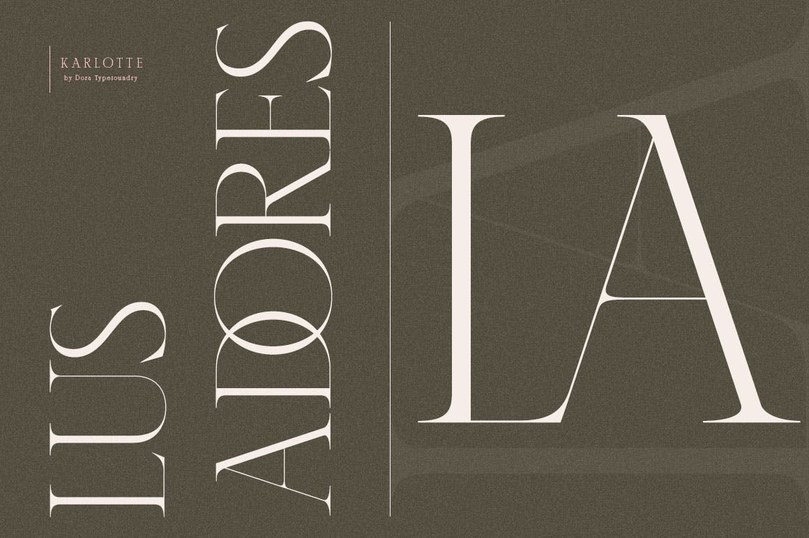 优雅杂志海报徽标logo设计衬线英文字体 Karlotte - Elegant Serif Font_img_2