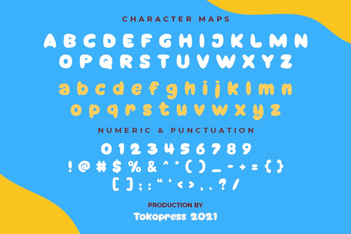 可爱卡通海报标题包装设计无衬线英文字体 BROCIL - kids font_img_2