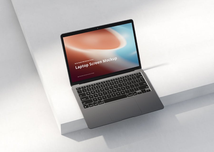 网页设计苹果MacBook air笔记本电脑展示贴图样机 Laptop Mockup Scenes Air_img_2