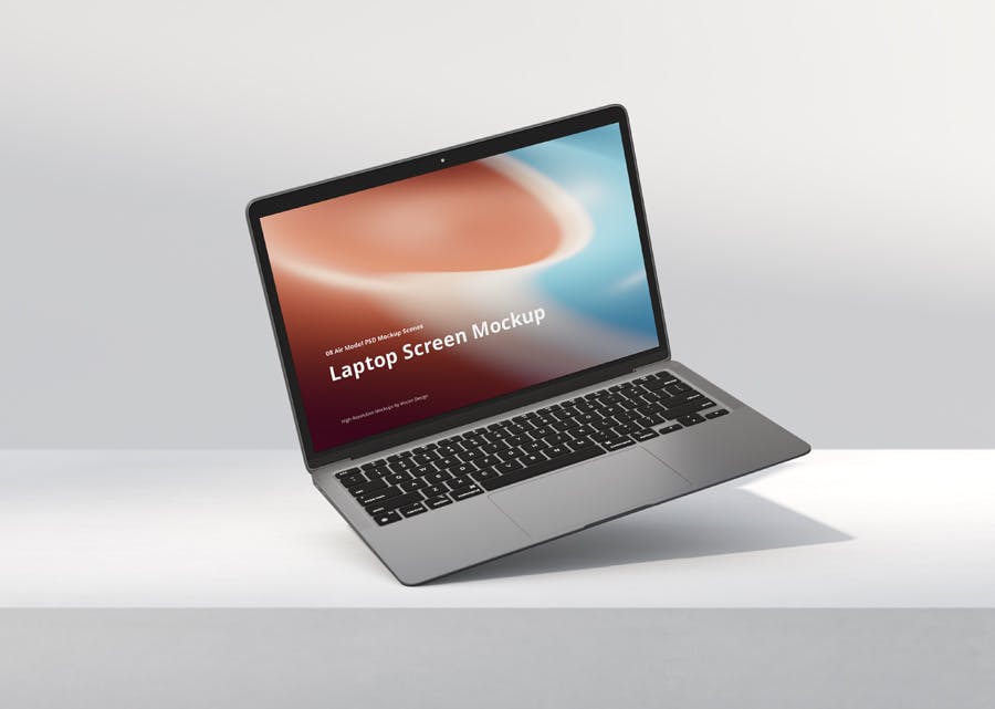 网页设计苹果MacBook air笔记本电脑展示贴图样机 Laptop Mockup Scenes Air_img_2