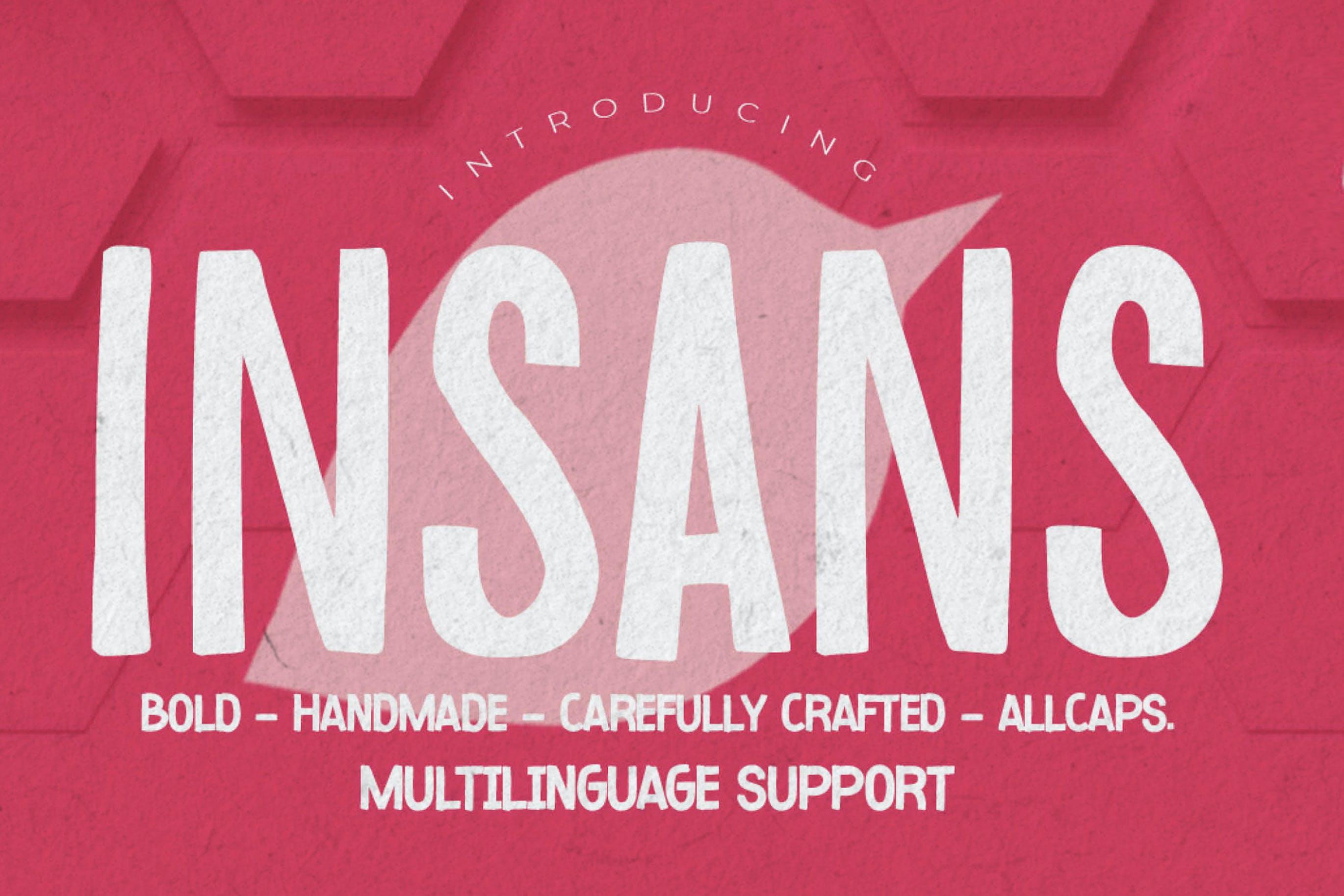 现代杂志海报标题设计无衬线英文字体 INSANS - Bold Handmade Carefully All Caps_img_2