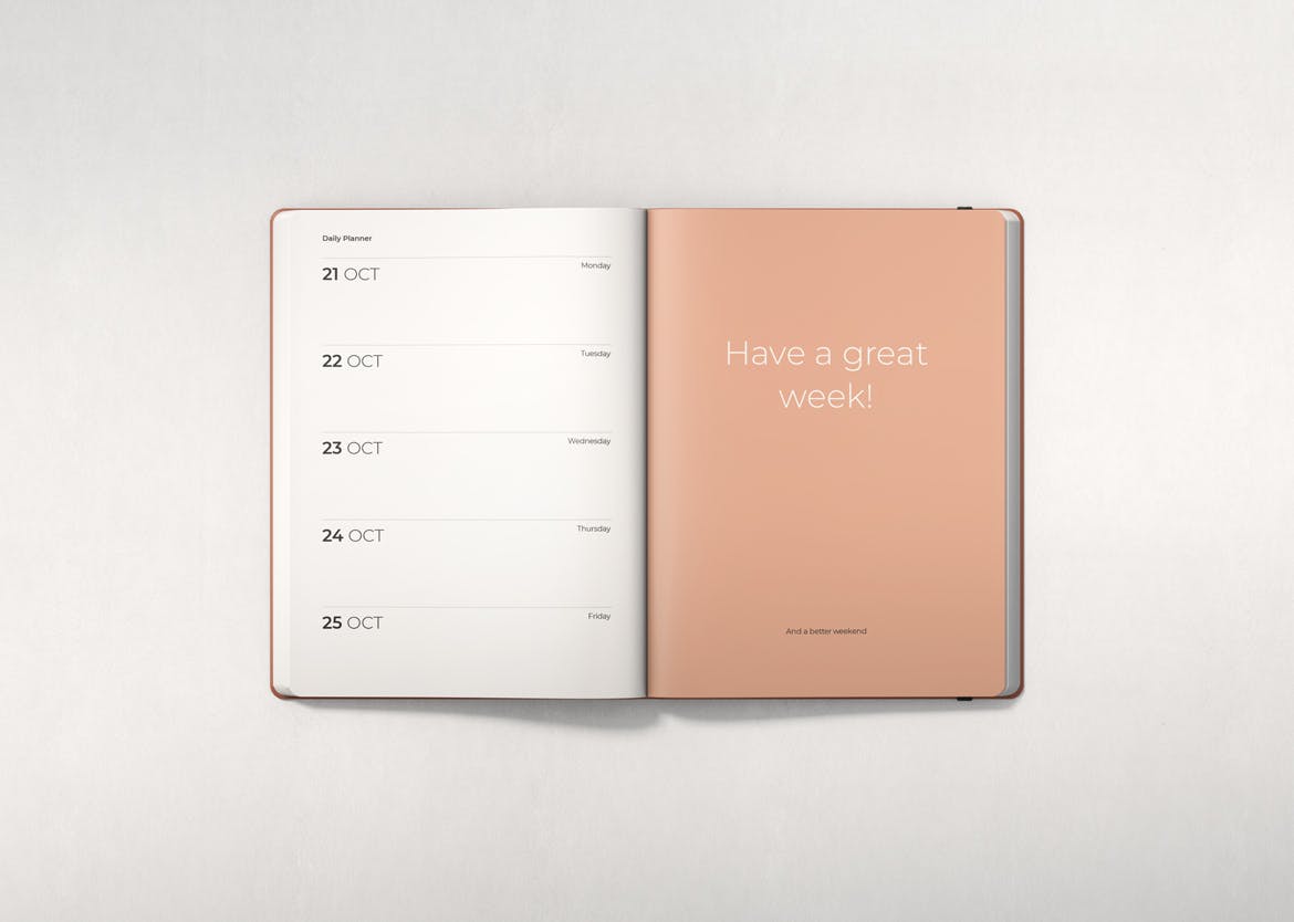 12个多角度办公笔记本记事本设计贴图样机模板 Notebook Planner Mockup_img_2