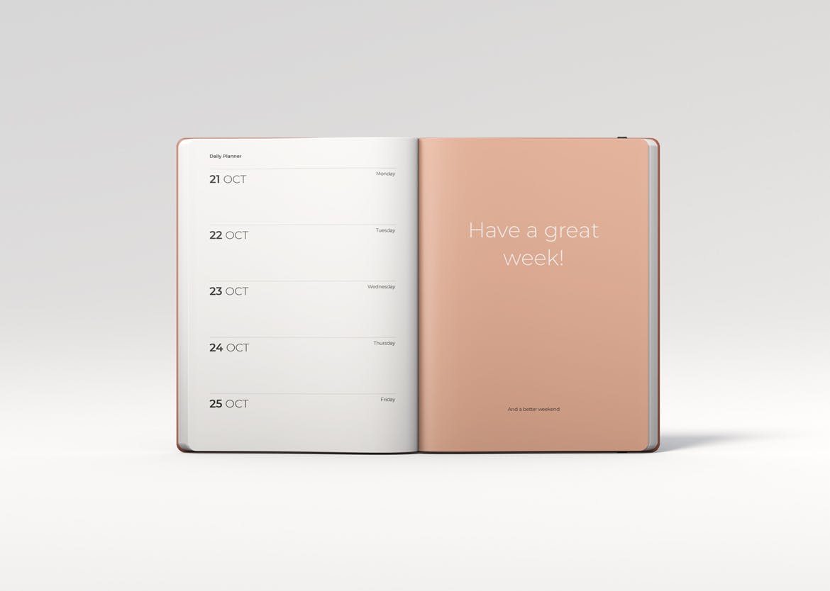 12个多角度办公笔记本记事本设计贴图样机模板 Notebook Planner Mockup_img_2