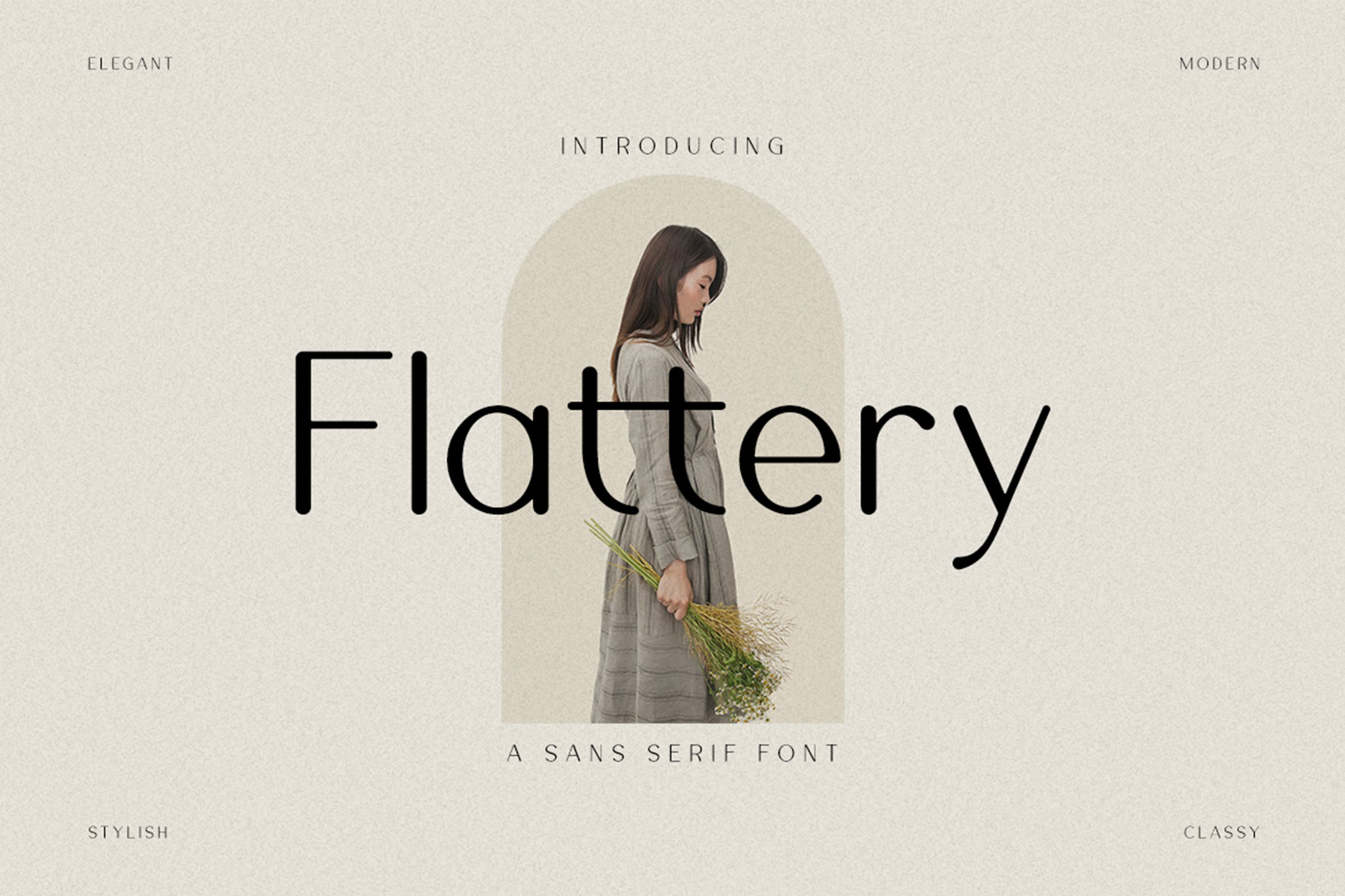 现代杂志标识标题设计无衬线英文字体 Flattery - Modern Stylish_img_2
