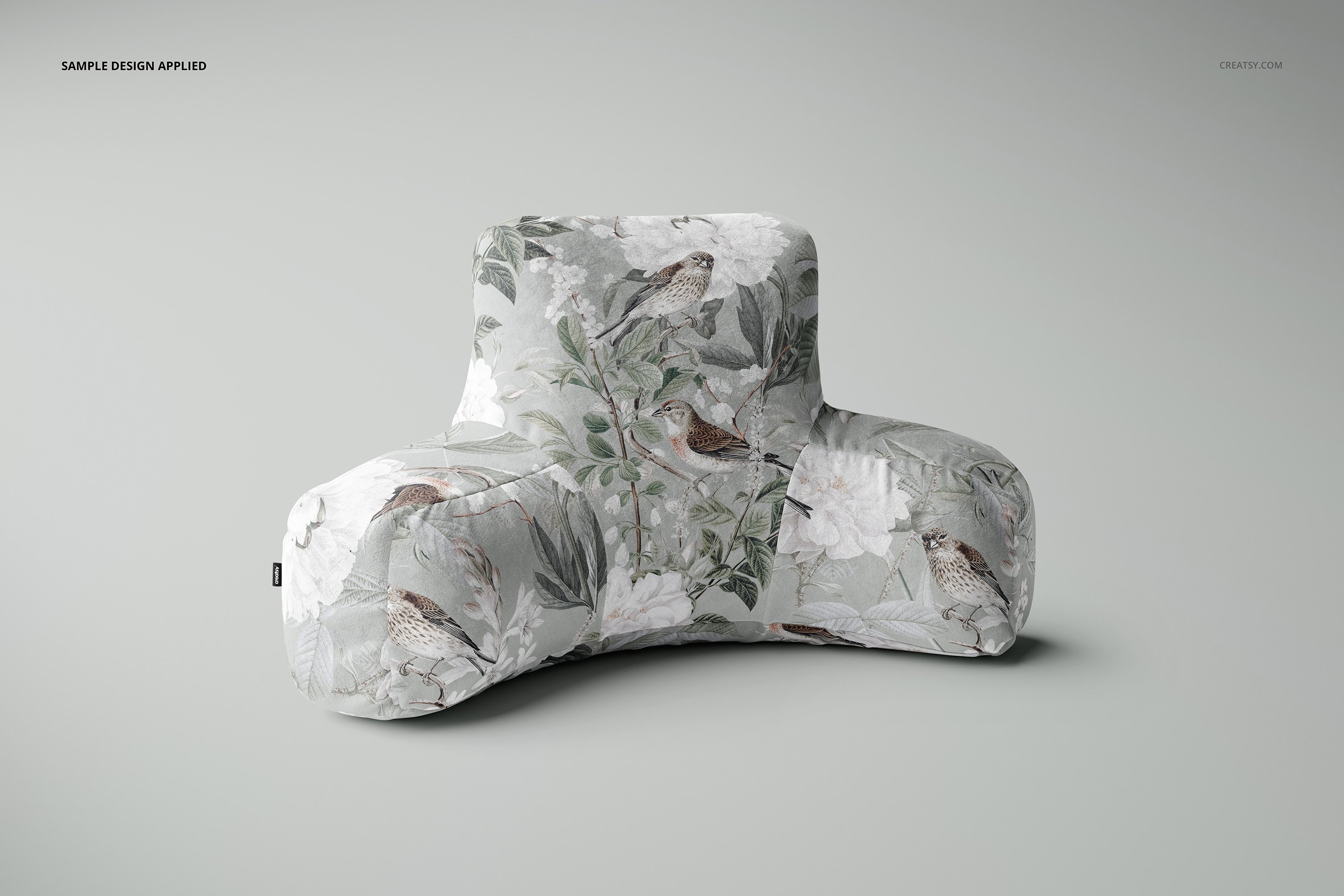 聚酯天鹅绒靠枕枕头枕套印花设计Ps智能贴图样机模板套装 Reading Pillow Mockup Set_img_2