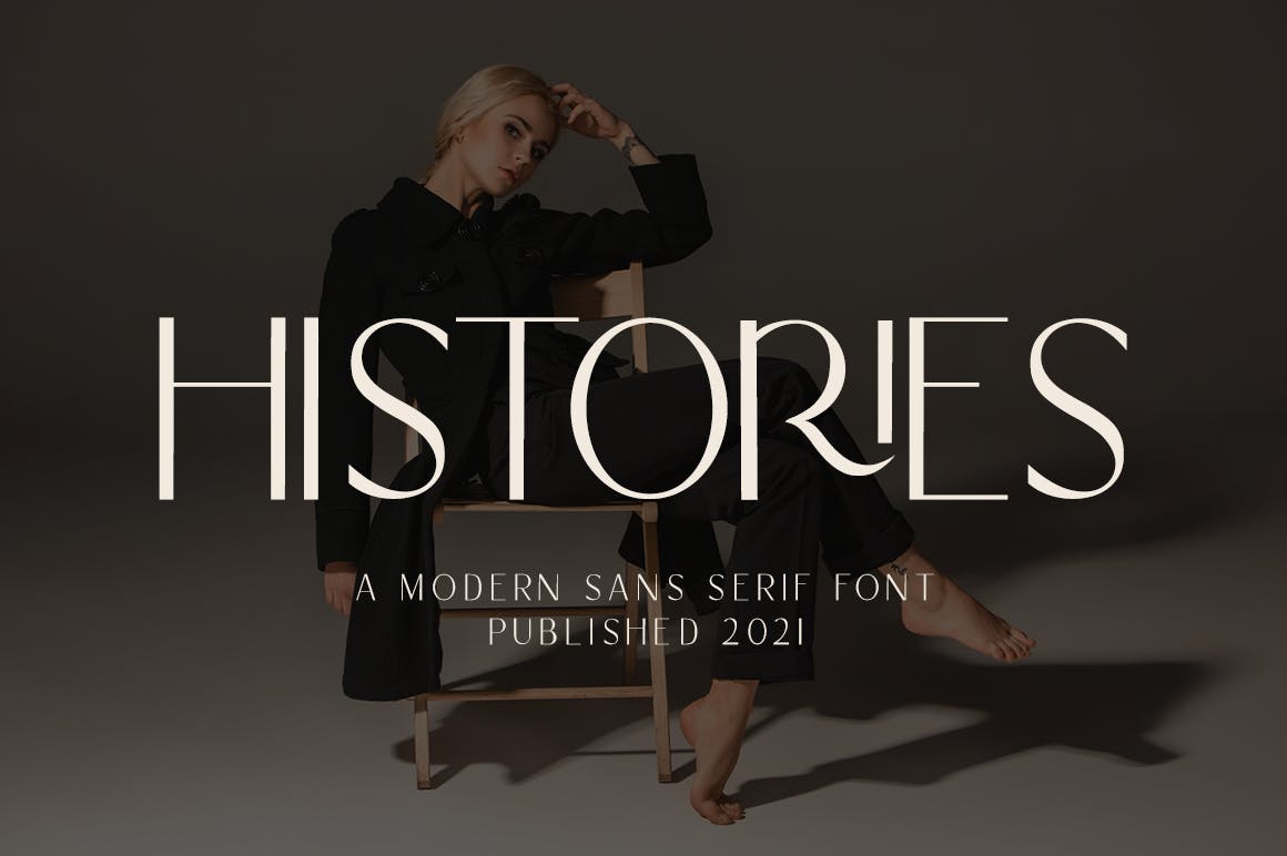 优雅杂志标识品牌设计无衬线英文字体 Histories - Business Font_img_2