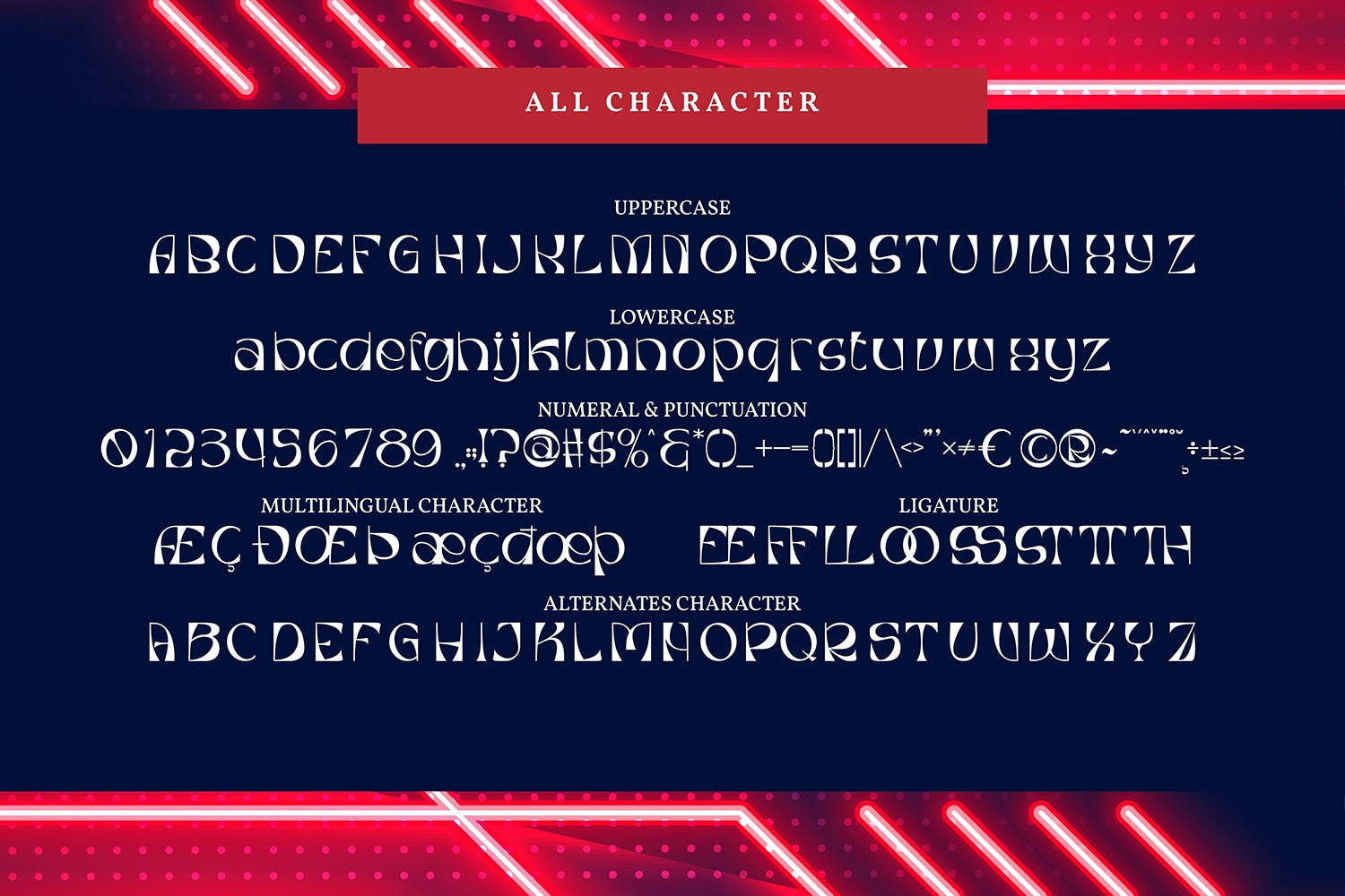 时尚书法风格品牌海报贺卡设计无衬线英文字体 Firemoon  Display Typeface Font_img_2