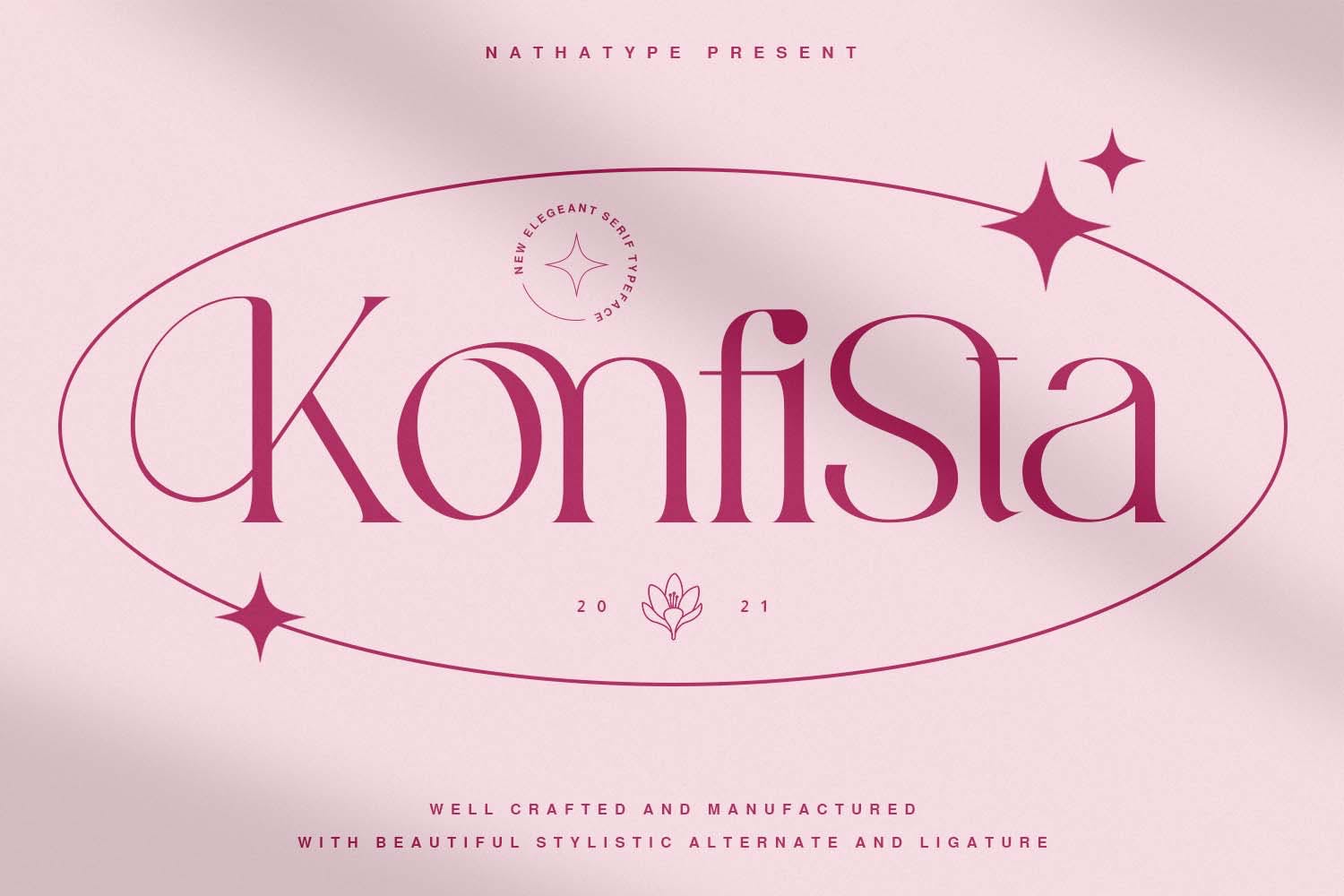 现代时尚广告包装标志设计衬线英文字体 Konfista_img_2