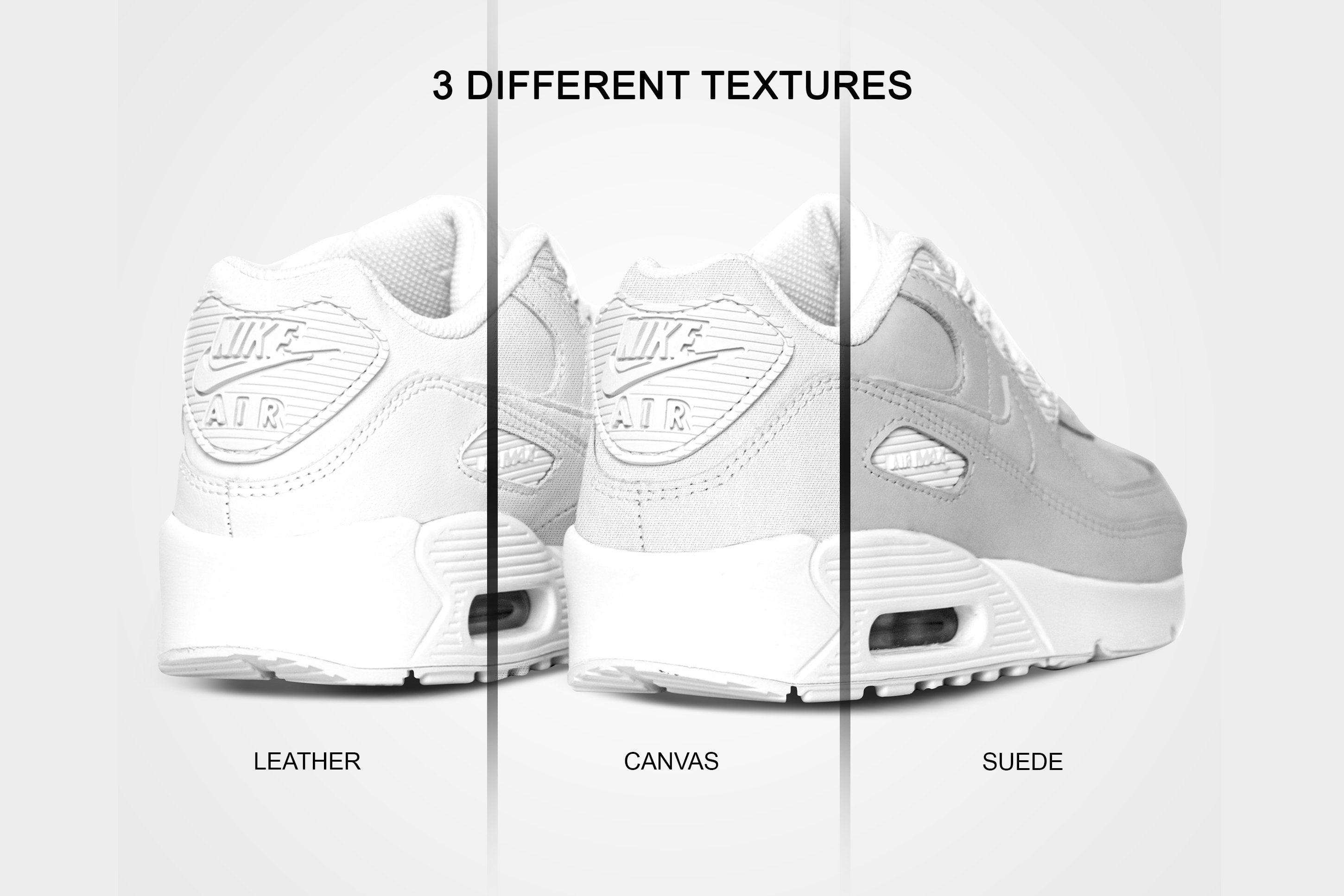 耐克Air Max 90运动鞋外观设计展示贴图样机 Nike Air Max 90 Photoshop Mockup_img_2