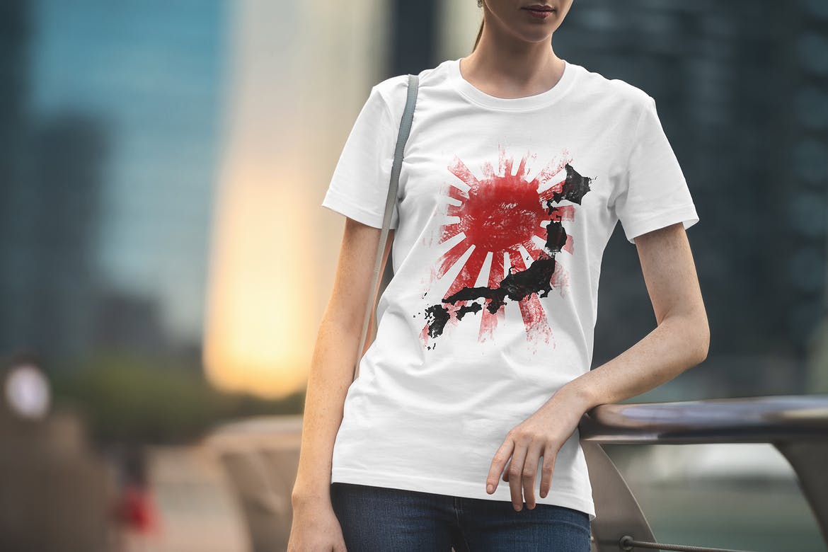 156款T恤印花图案设计效果模特场景展示Ps样机素材 T-Shirt Mockups Travel the World Bundle_img_2