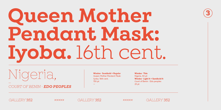 28款现代几何平板衬线英文字体家族 Winden Font Family_img_2