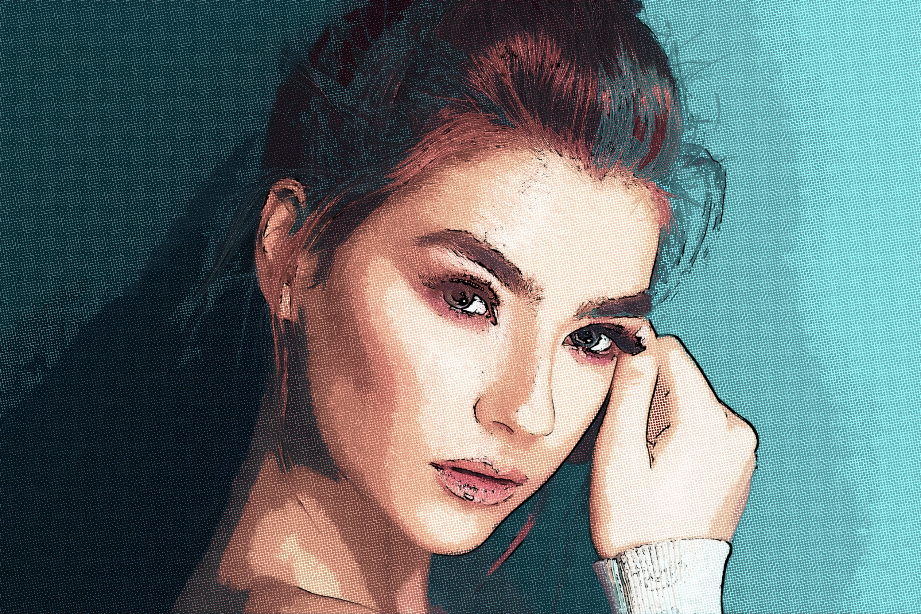 逼真漫画效果照片处理特效Ps样式素材 Comic Book Effect Photoshop_img_2