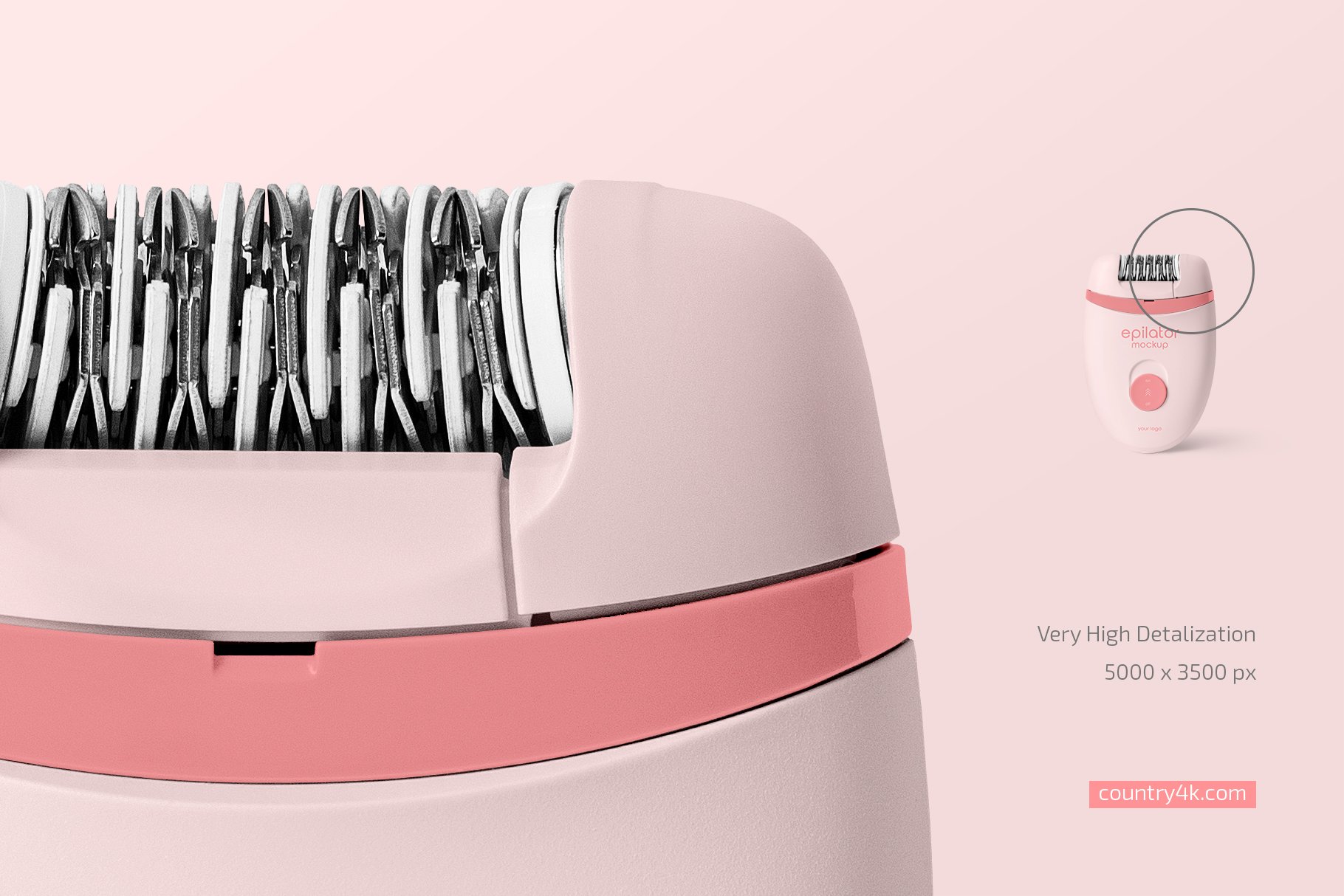 脱毛器外观设计贴图样机模板合集 Epilator Mockup Set_img_2