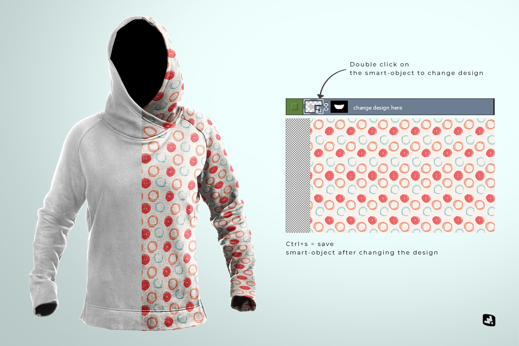 女性裹身连帽衫套装印花设计展示样机 Female Wrapped Hoodie Set Mockup_img_2