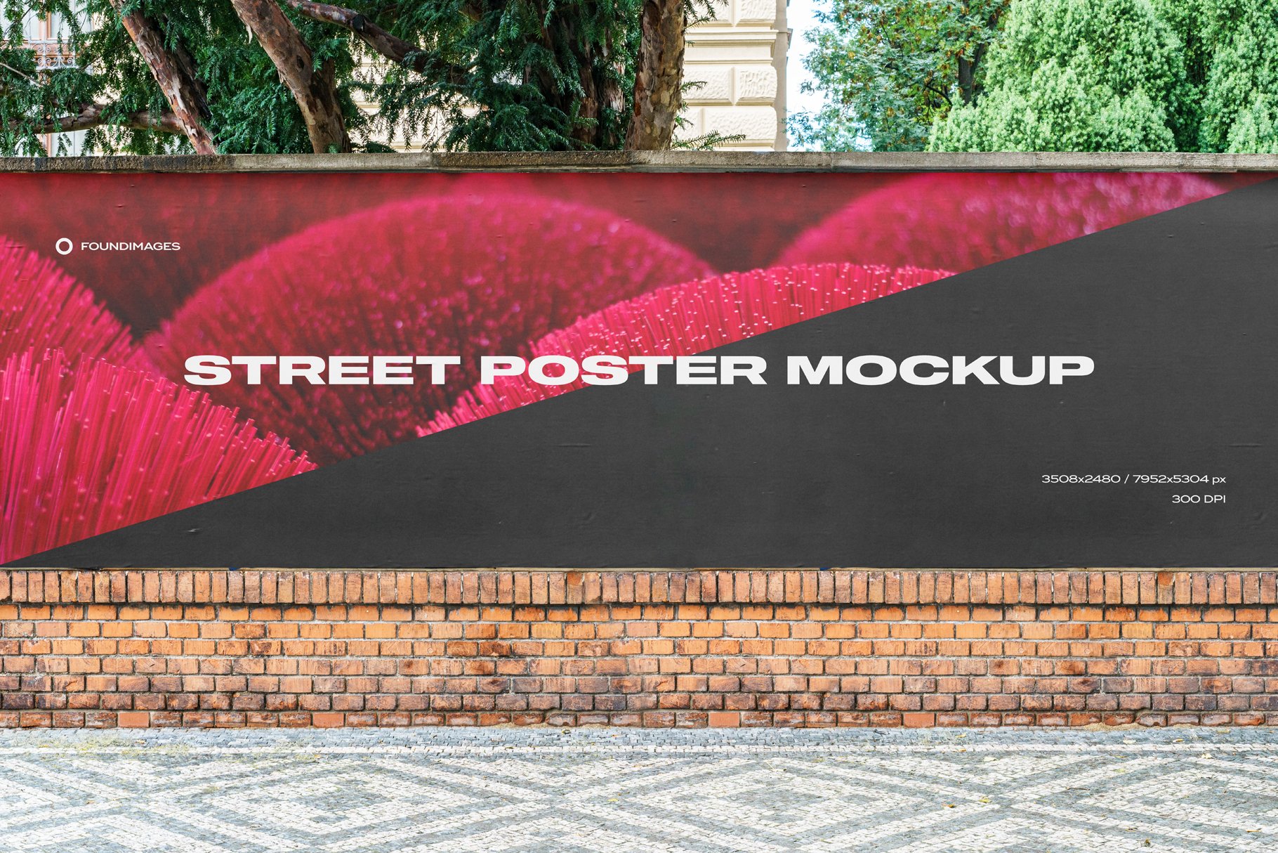 23款户外街头商场导视海报广告牌标语设计展示Ps贴图样机 Street Mockup Template Bundle Vol.1_img_2