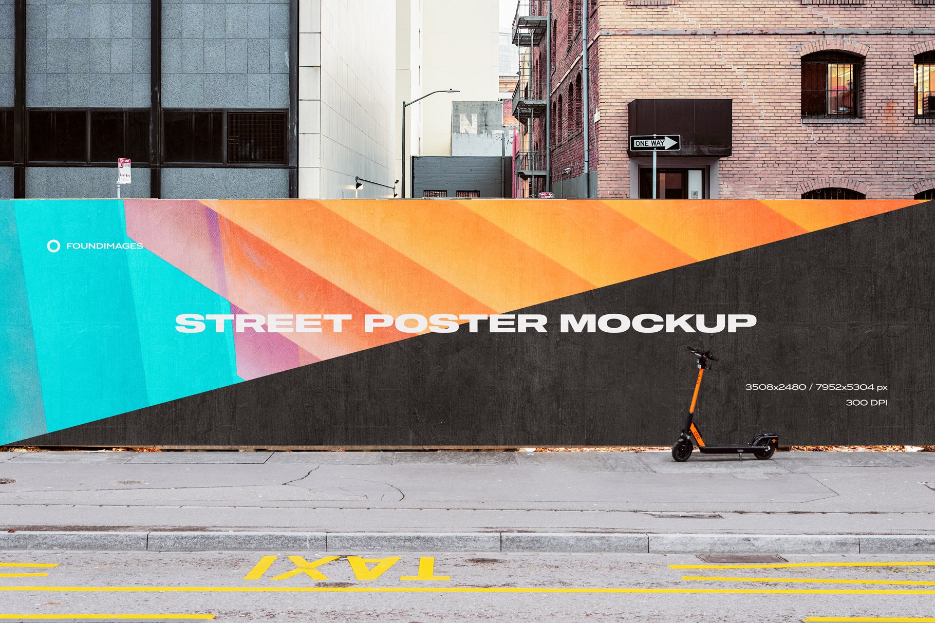 23款户外街头商场导视海报广告牌标语设计展示Ps贴图样机 Street Mockup Template Bundle Vol.1_img_2