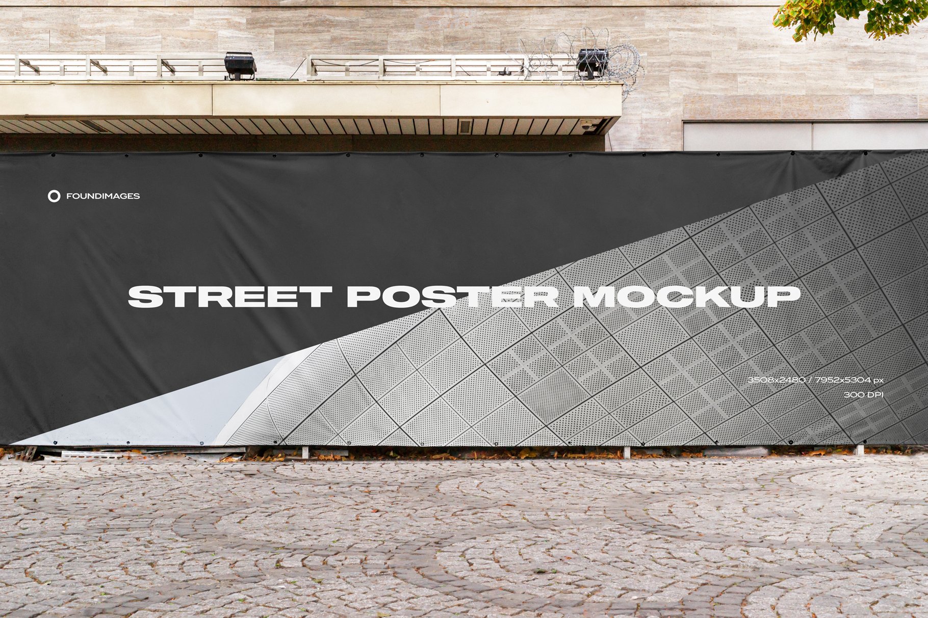 23款户外街头商场导视海报广告牌标语设计展示Ps贴图样机 Street Mockup Template Bundle Vol.1_img_2