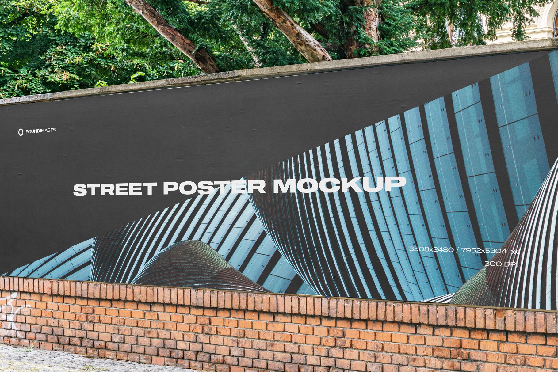 23款户外街头商场导视海报广告牌标语设计展示Ps贴图样机 Street Mockup Template Bundle Vol.1_img_2