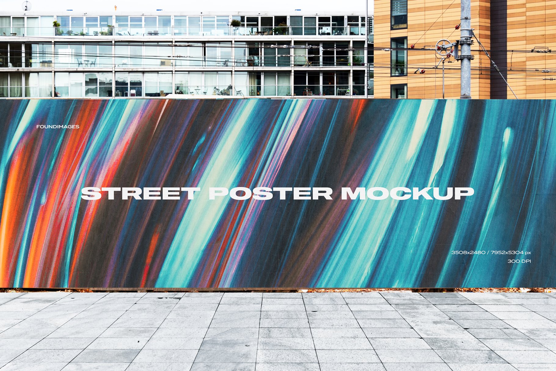 23款户外街头商场导视海报广告牌标语设计展示Ps贴图样机 Street Mockup Template Bundle Vol.1_img_2