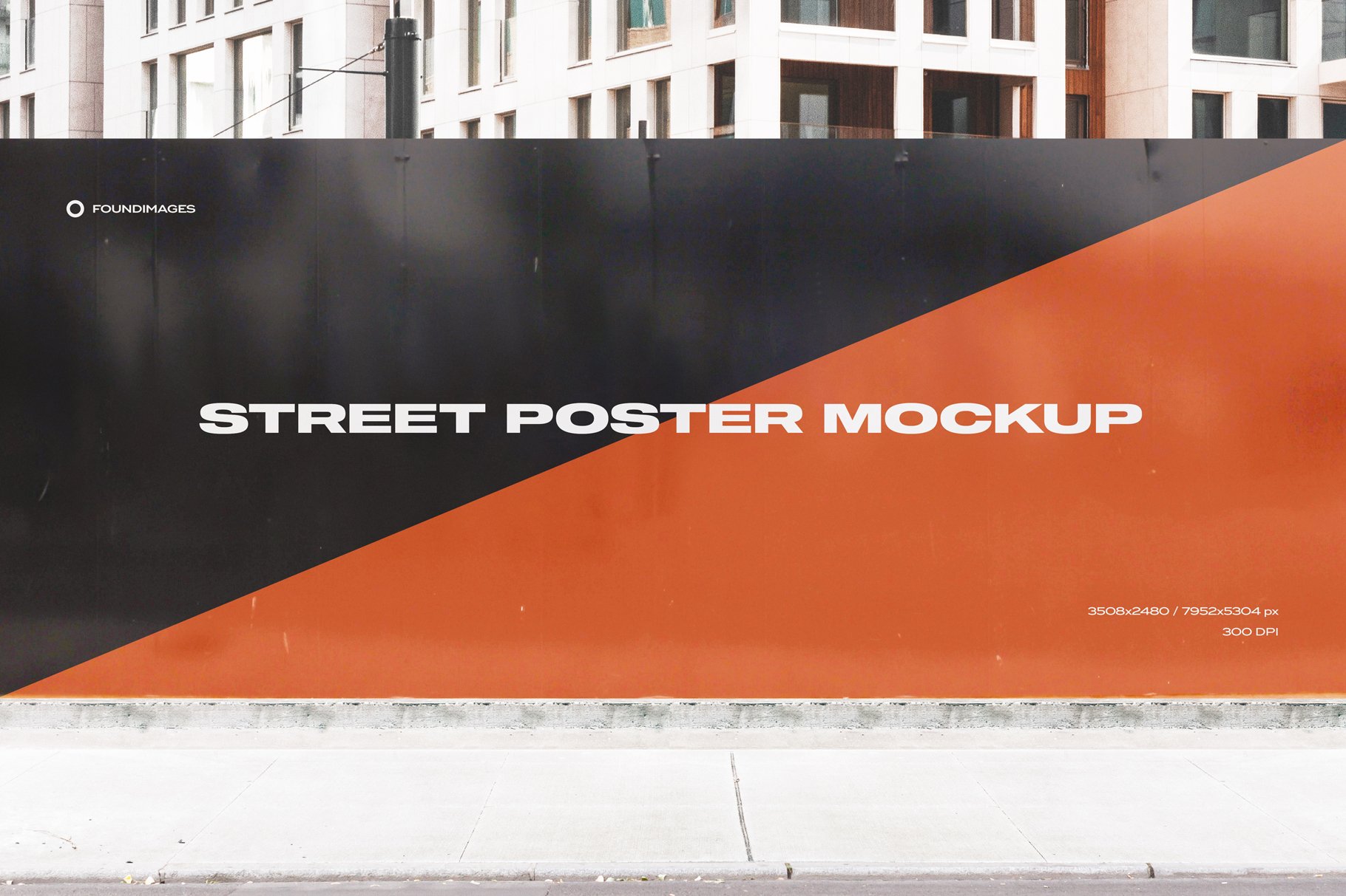 23款户外街头商场导视海报广告牌标语设计展示Ps贴图样机 Street Mockup Template Bundle Vol.1_img_2