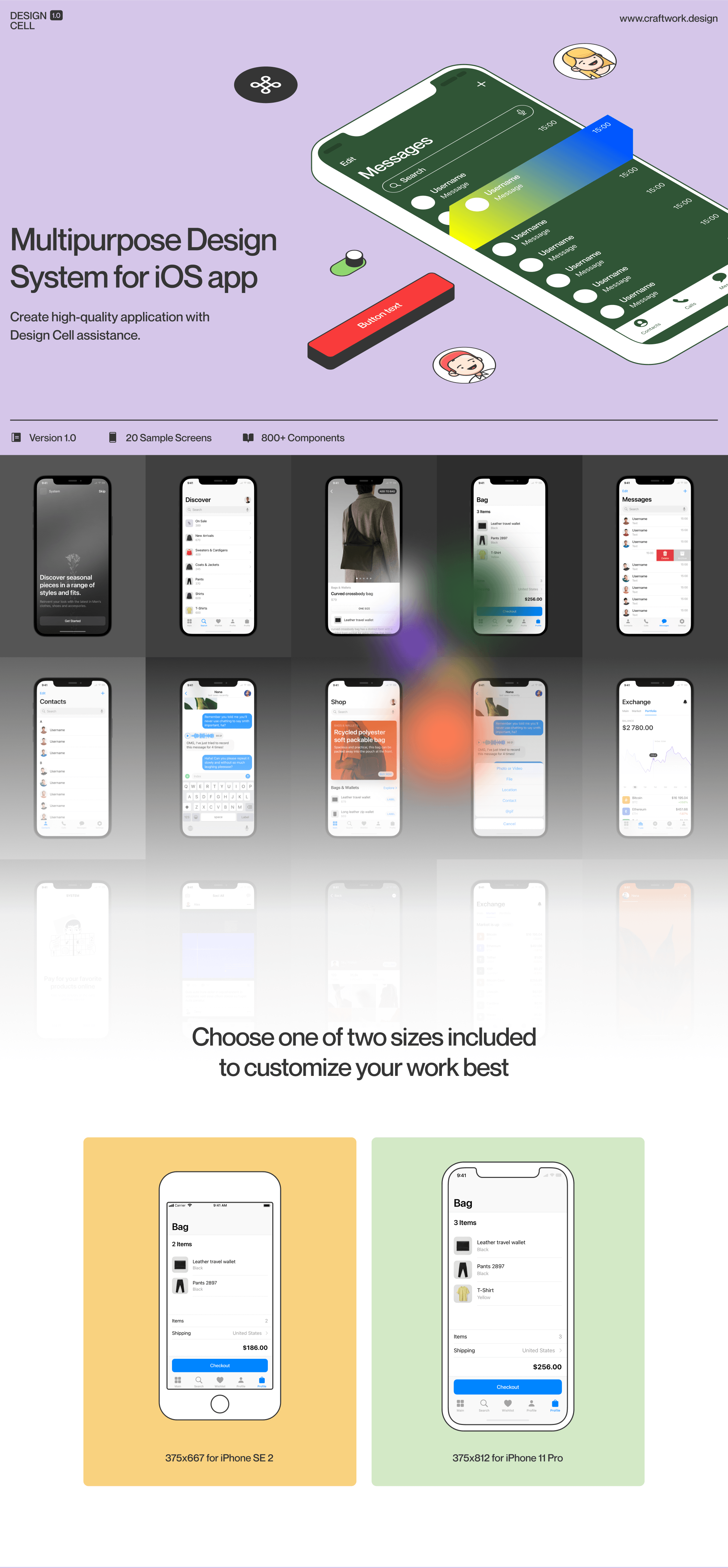 iOS应用程序设计规范设计系统UI Kit模板 Design Cell iOS UI Kit_img_2