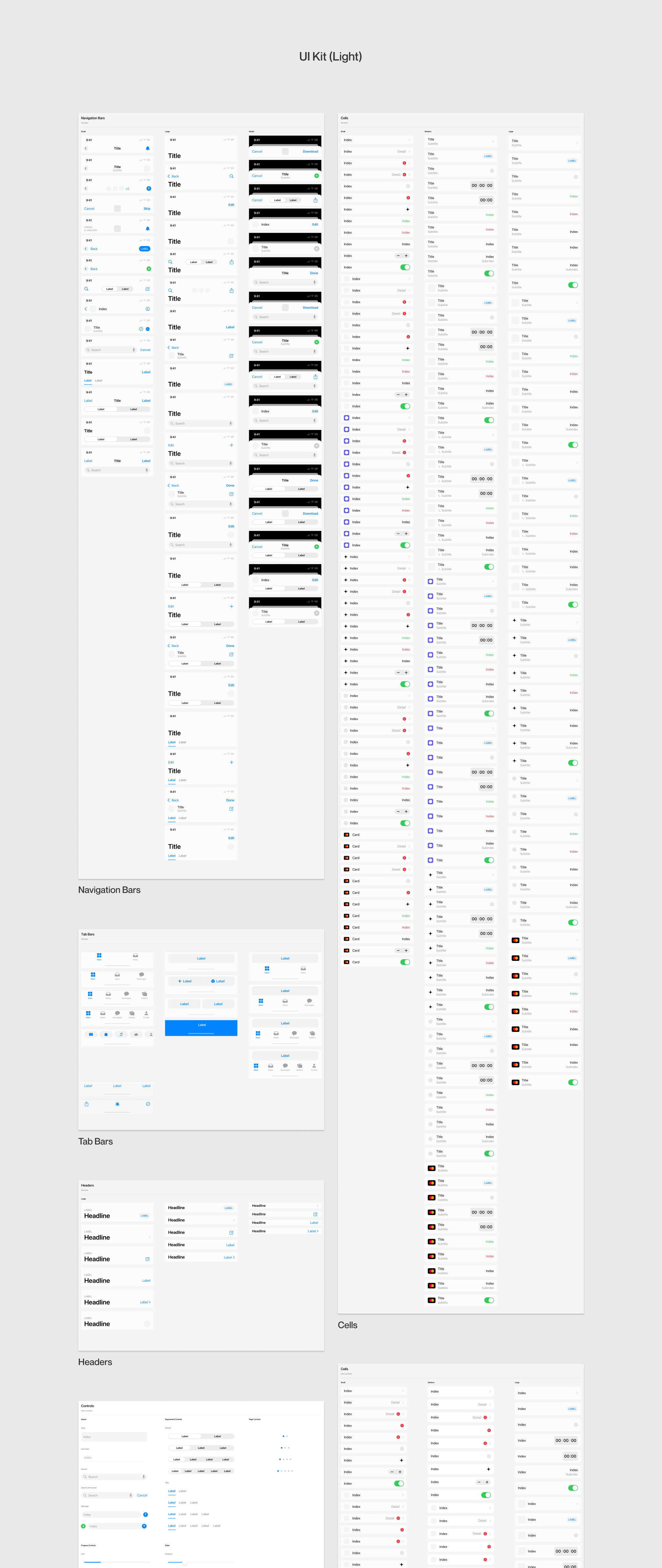 iOS应用程序设计规范设计系统UI Kit模板 Design Cell iOS UI Kit_img_2