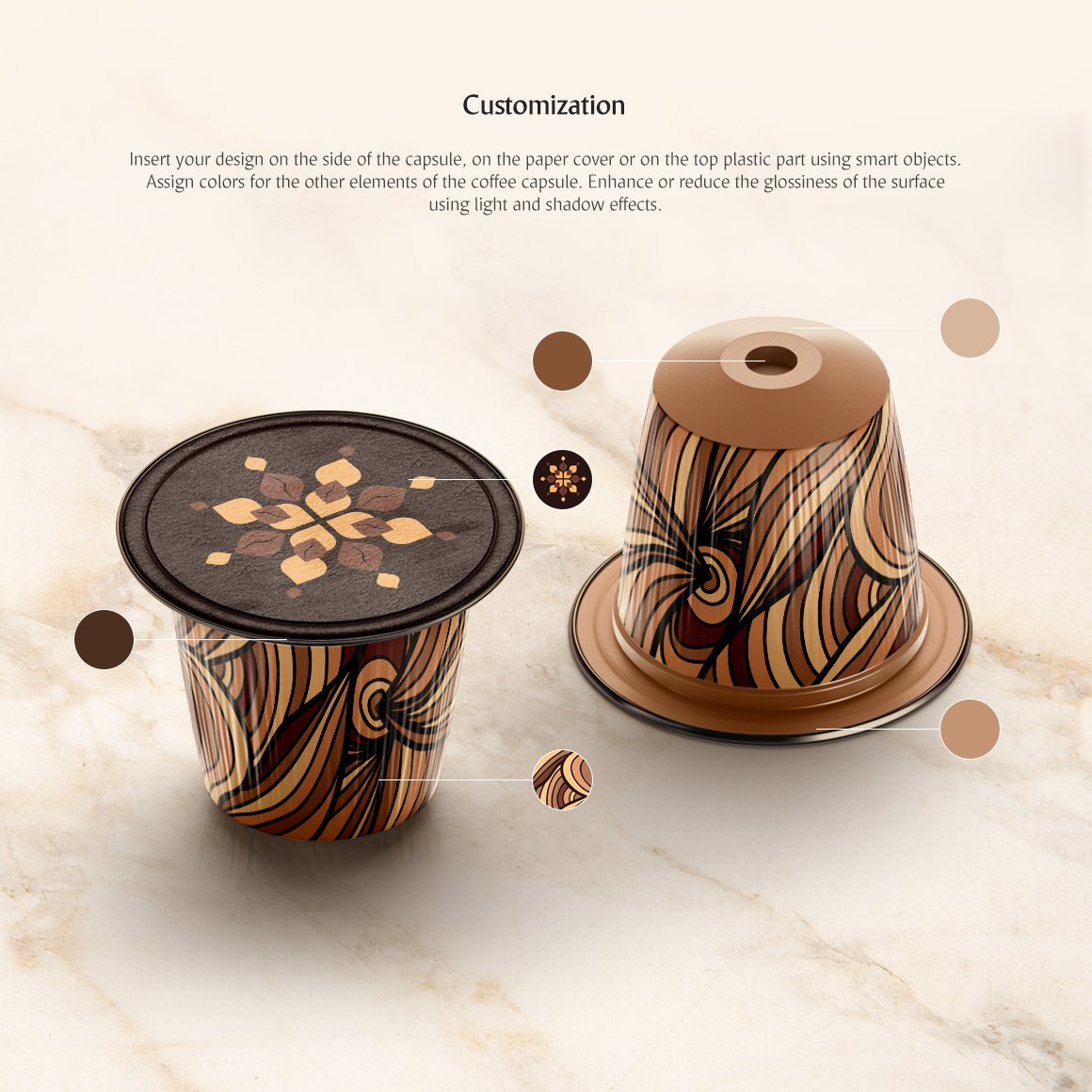 咖啡品牌设计咖啡胶囊包装盒设计贴图样机 Coffee Capsule Mockup_img_2