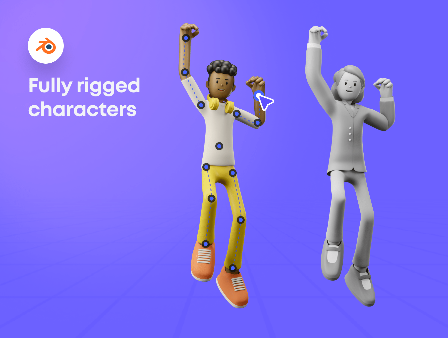 工作场景卡通3D人物角色插图包 3D Illustration Character Pack_img_2