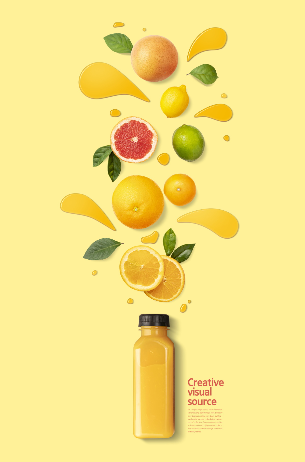 创意果汁饮料水果蔬菜汁海报PSD模板素材 Creative Juice Sale Poster Template_img_2