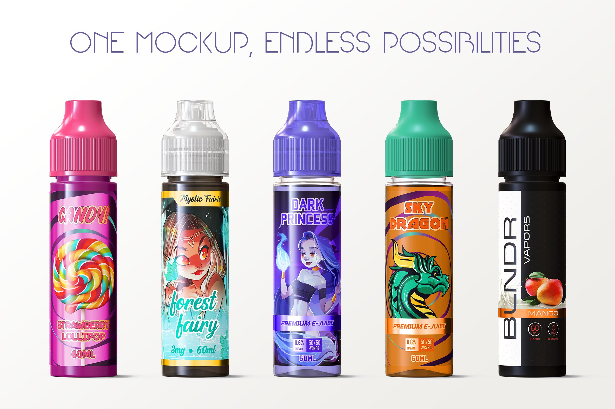 60毫升眼睛滴眼液药水包装瓶纸盒设计样机素材 eLiquid Bottle Mockup v. 60ml-E Plus_img_2