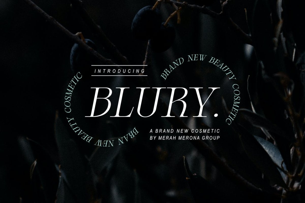时尚优雅品牌杂志标题设计衬线英文字体 Glamre - Elegant Modern Glamour Italic Serif_img_2