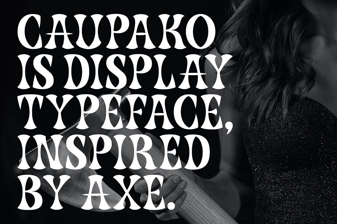 现代复古杂志海报标识设计衬线英文字体 Caupako Font_img_2